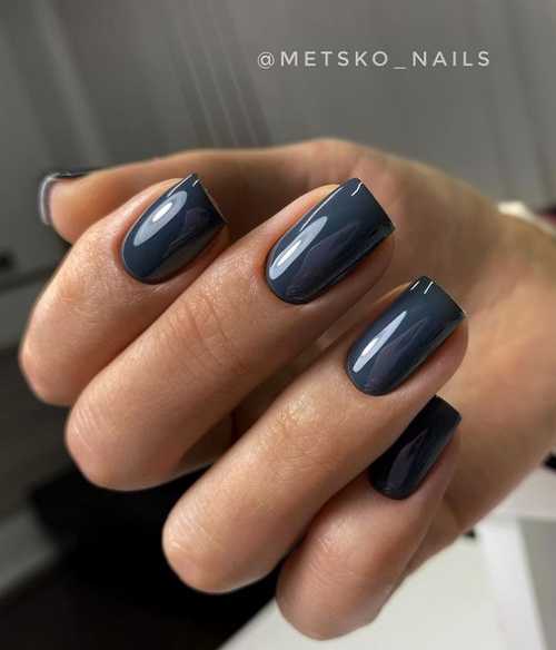 Manucure grise 2025-2026: design, ongles dans les tons gris, photo