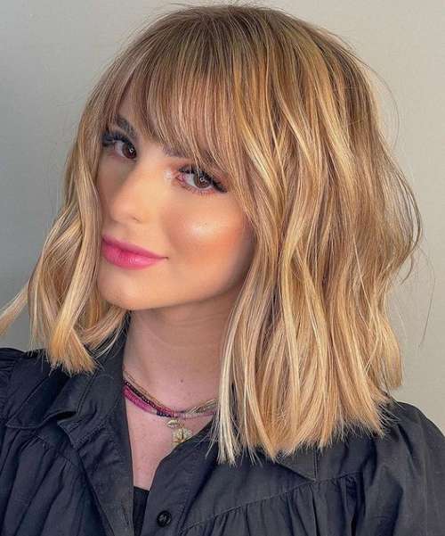 Frange réelle 2026: photos, tendances, tendances de la mode