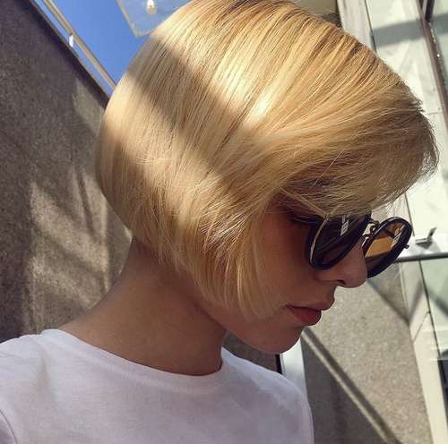 Bob kare avec frange 2026: photos de coupes de cheveux à la mode, tendances