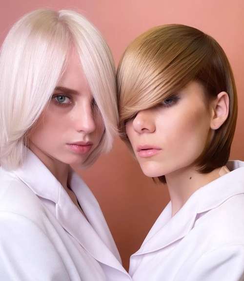 Bob kare avec frange 2026: photos de coupes de cheveux à la mode, tendances