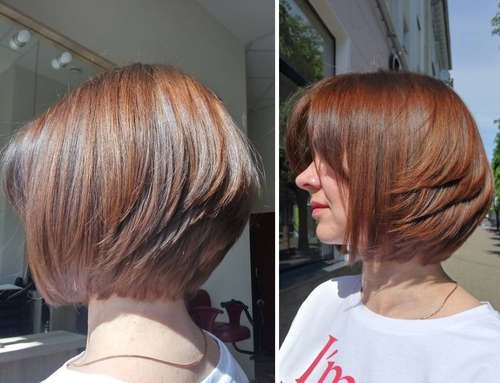 Bob kare avec frange 2026: photos de coupes de cheveux à la mode, tendances