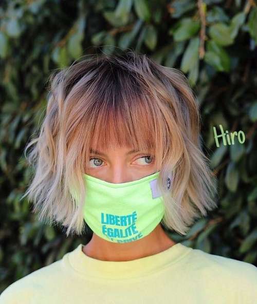 Bob kare avec frange 2026: photos de coupes de cheveux à la mode, tendances