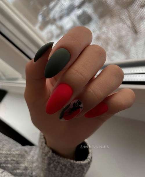 Manucure bicolore: photo, combinaison de deux couleurs dans la conception des ongles