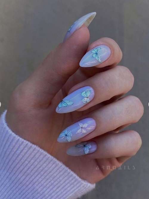 Manucure papillon 2026: nouvelles photos de conception