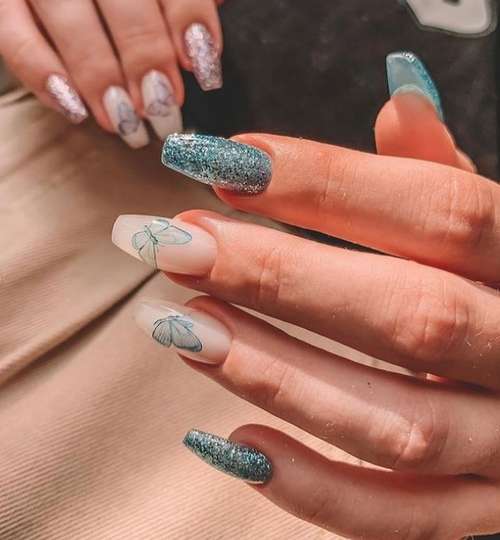 Manucure papillon 2026: nouvelles photos de conception