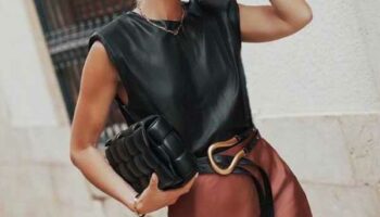 Que porter avec une jupe midi