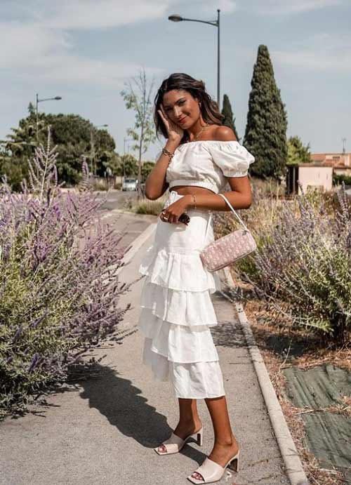 Jupe mi-longue mode 2026