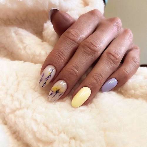 Manucure lilas 2026: belles nouveautés, photo avec design