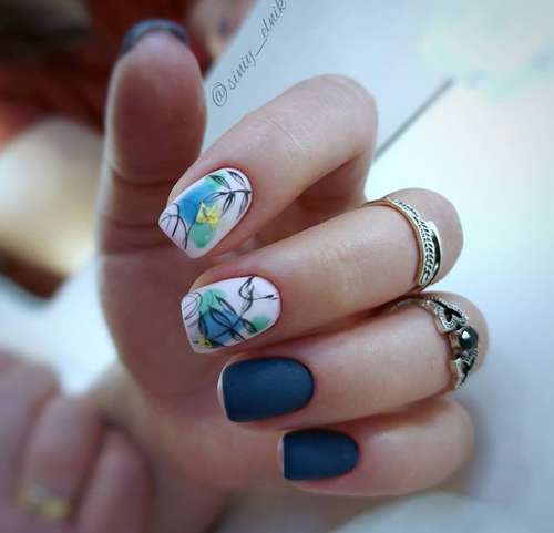 Manucure avec divorces 2026: conception d'ongles, actualité photo