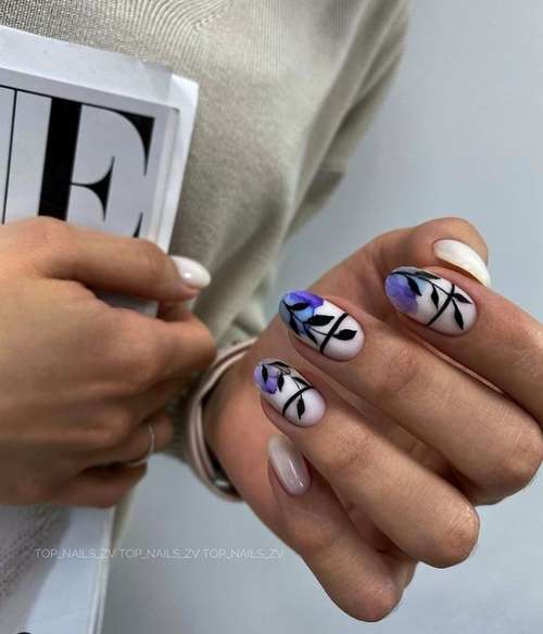 Manucure avec divorces 2026: conception d'ongles, actualité photo