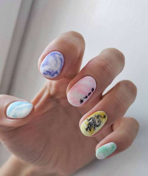 Manucure avec divorces 2026: conception d'ongles, actualité photo