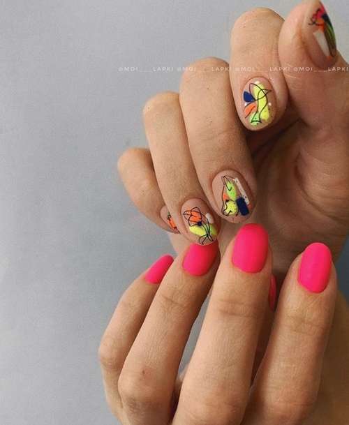 Manucure avec divorces 2026: conception d'ongles, actualité photo