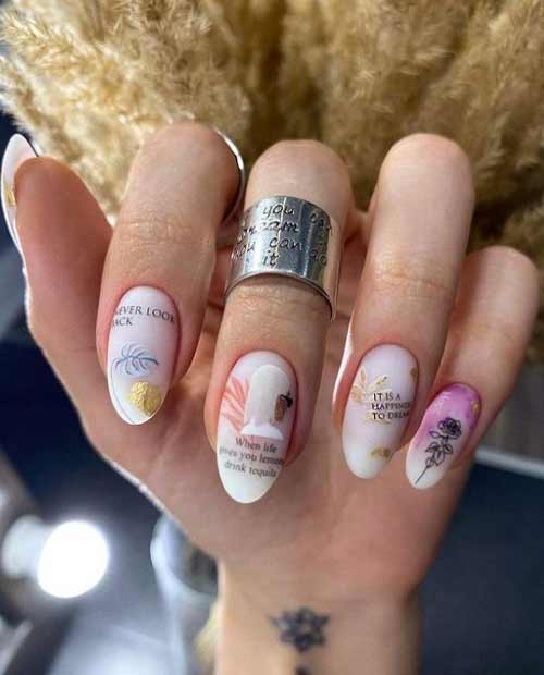 Dégradé de lait à motifs