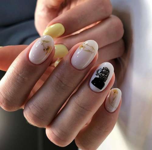 Manucure au lait pour ongles courts 2026: photo, design de mode