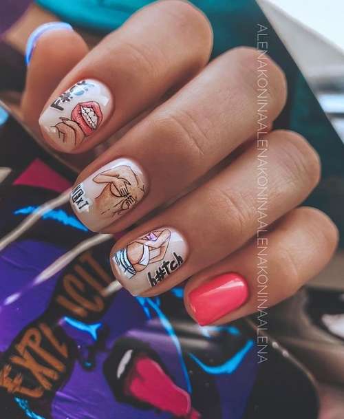 Manucure au lait pour ongles courts 2026: photo, design de mode