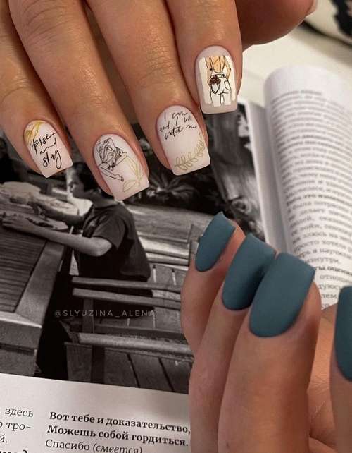 Manucure au lait pour ongles courts 2026: photo, design de mode