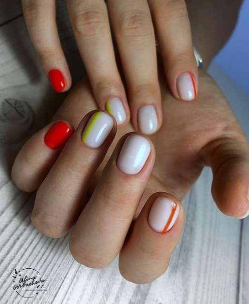 Manucure au lait pour ongles courts 2026: photo, design de mode
