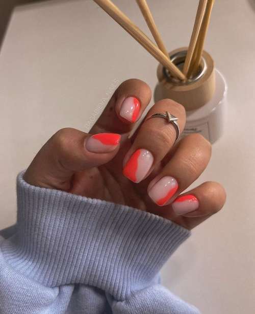 Manucure translucide avec un design 2025-2026: nouveautés photo