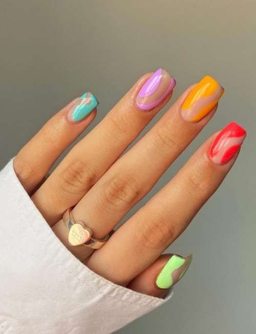 Manucure turquoise 2025-2026: une photo de nouvelles idées, un aperçu des tendances