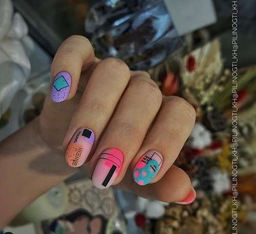 Manucure turquoise 2025-2026: une photo de nouvelles idées, un aperçu des tendances