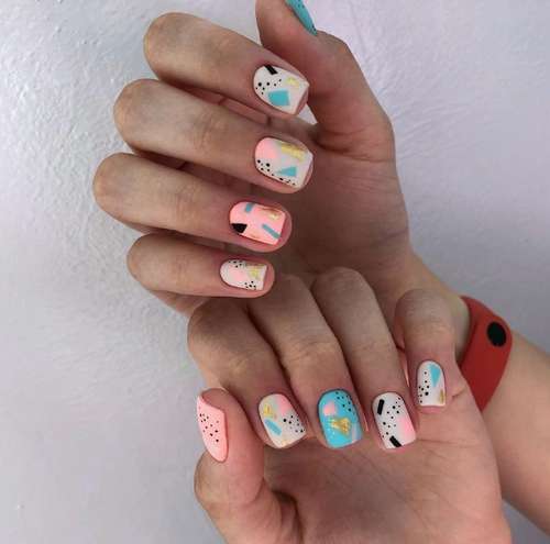 Manucure turquoise 2025-2026: une photo de nouvelles idées, un aperçu des tendances