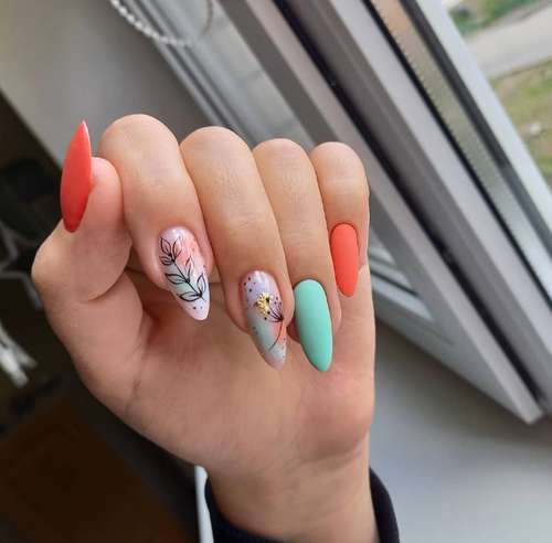 Manucure turquoise 2025-2026: une photo de nouvelles idées, un aperçu des tendances