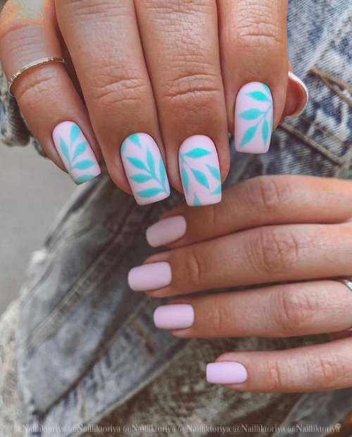 Manucure turquoise 2025-2026: une photo de nouvelles idées, un aperçu des tendances