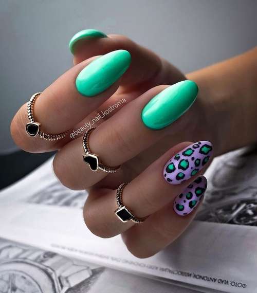 Manucure turquoise 2025-2026: une photo de nouvelles idées, un aperçu des tendances