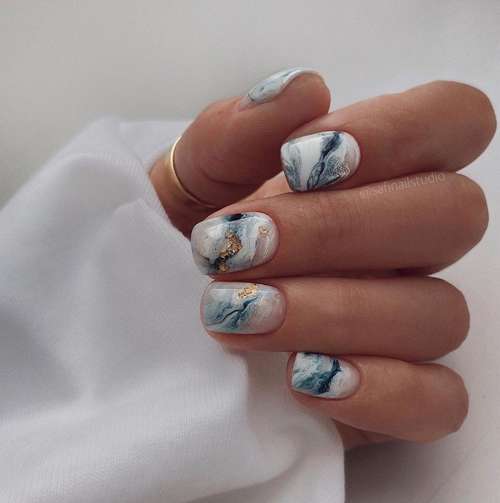 Manucure marine 2026: nouveaux designs d'ongles en mer, photos