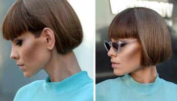 Coupes de cheveux courtes avec une frange