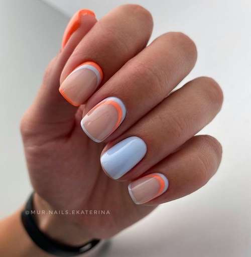 Manucure à trous colorés