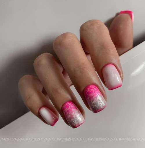 Manucure avec des feuilles: design 2025-2026, nouveaux articles sur la photo