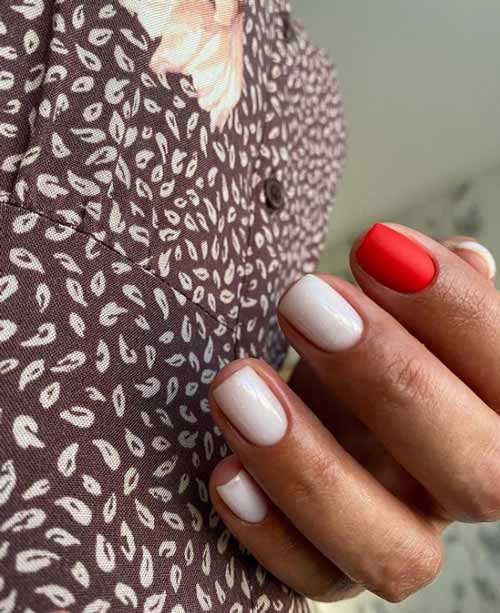 Manucure deux couleurs