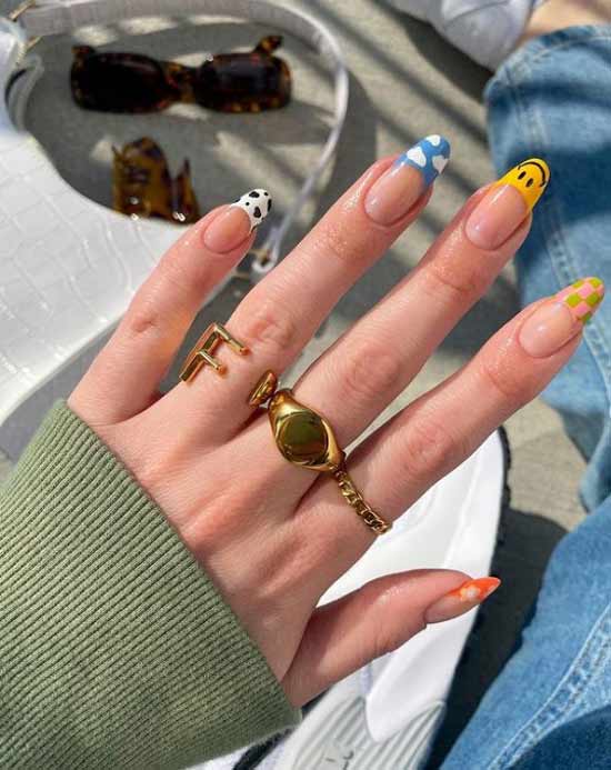 Français différent sur les mains