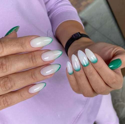 Manucure vert foncé 2025-2026: idées, design, photos