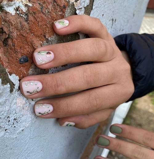 Manucure vert foncé 2025-2026: idées, design, photos