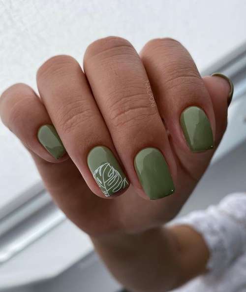 Manucure vert foncé 2025-2026: idées, design, photos
