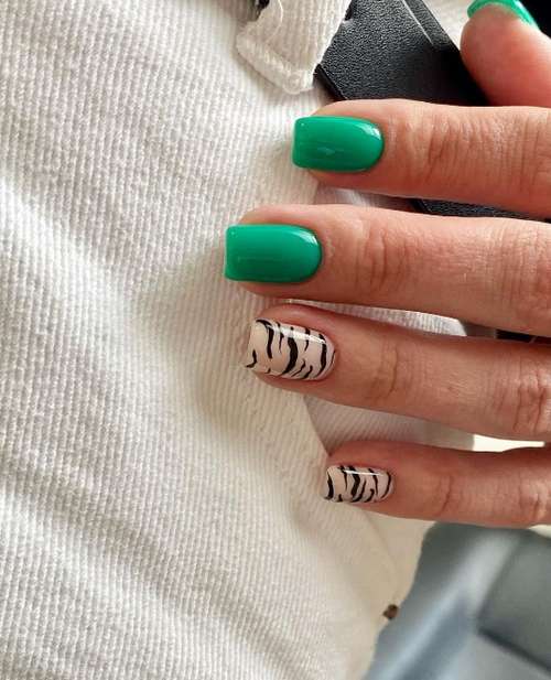 Manucure ultra tendance avec imprimé animal : nouveautés 2026, photos