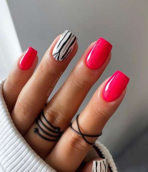 Manucure ultra tendance avec imprimé animal : nouveautés 2026, photos