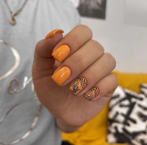 Manucure ultra tendance avec imprimé animal : nouveautés 2026, photos