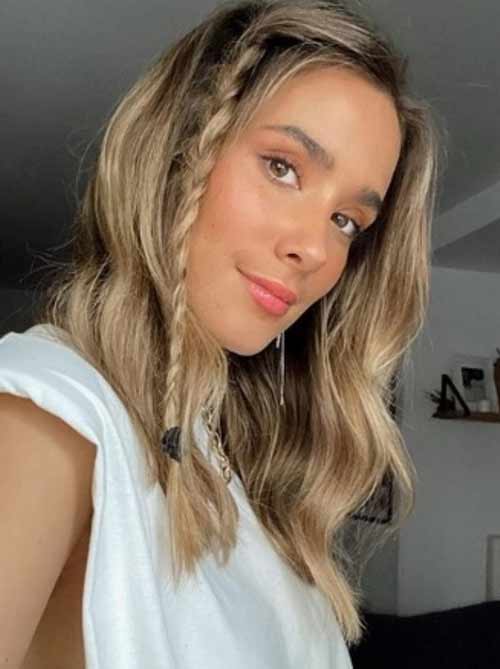 Fille de coiffure tresses à la mode 16 ans