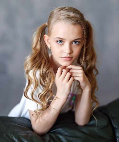 Coiffure queue de cheval avec tressage le 1er septembre