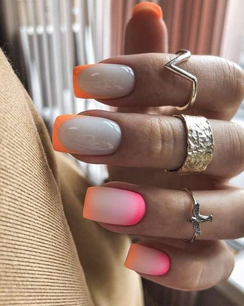 Bases de camouflage colorées: nouvelle manucure 2026, photo