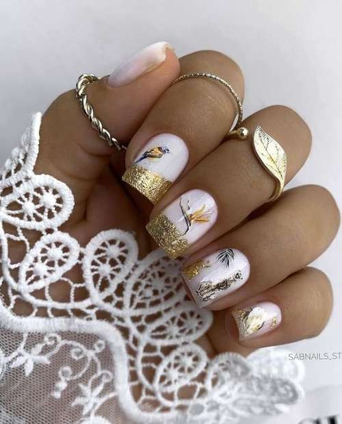 Bases de camouflage colorées: nouvelle manucure 2026, photo