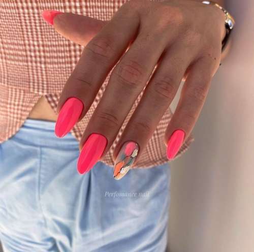 Manucure rouge avec papier d'aluminium: beau design, photo, nouveaux articles