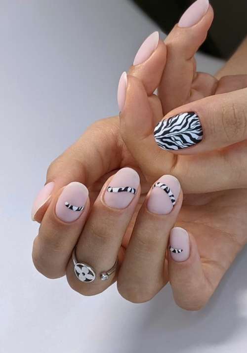 Manucure Zebra 2026: photo, nouveau design spectaculaire