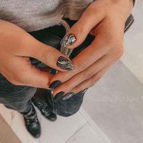 Manucure Zebra 2026: photo, nouveau design spectaculaire