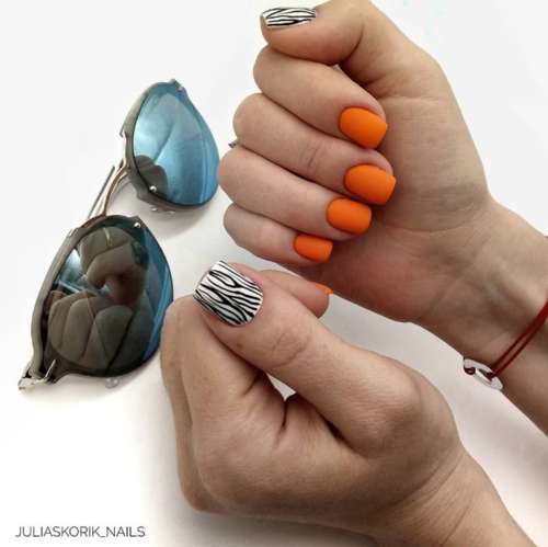 Manucure Zebra 2026: photo, nouveau design spectaculaire