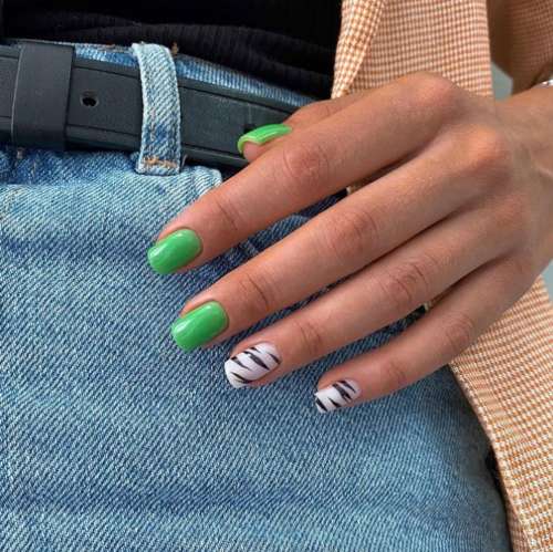 Manucure Zebra 2026: photo, nouveau design spectaculaire