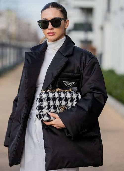 Doudoune façon manteau